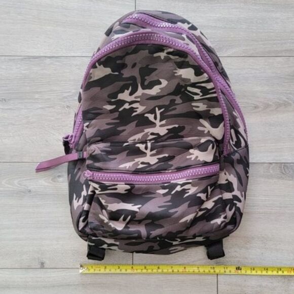 Clements Ribeiro ‘POP’ Full Size purple camouflage backpack 12X14 main image 10